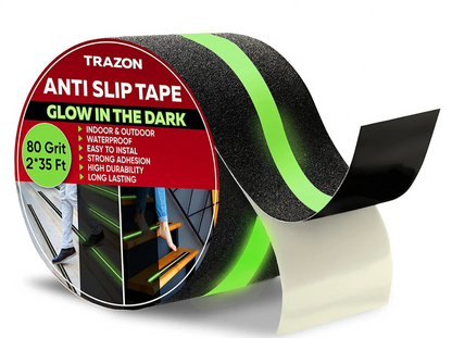 ANTI SLIP TAPE FOR STAIRS OUTDOOR/INDOOR WATERPROOF 2 INCH X 35 FEET